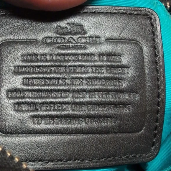 Coach Sig. Varsity Blue Leather Crossbody Bag - Picture 2 of 7